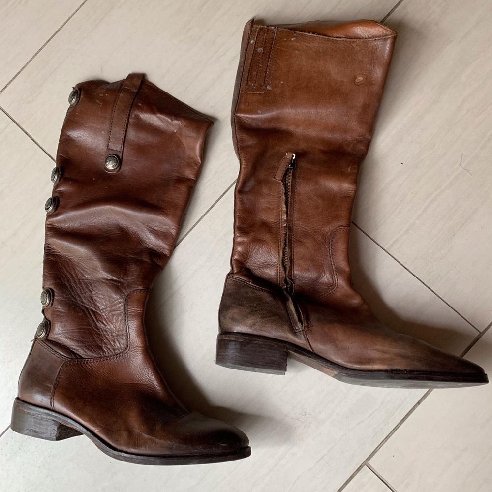 Frye lookalike brown riding boots